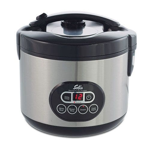 CREATE Rice Cooker Electric Rice Cooker Multifunctional 2 L Off-White Programmable Up to 24 Hours for Cake, Stews or Soups, Keep Warm Function, 400 W
