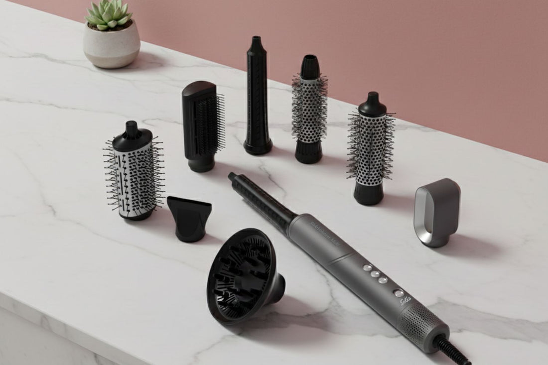 SOLIS StyleVolution Multi met 8 accessoires — de juiste styler voor elk haartype