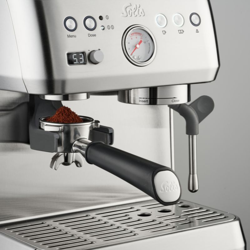 Solis Crema Bar – Espressomachine met geïntegreerd maalwerk