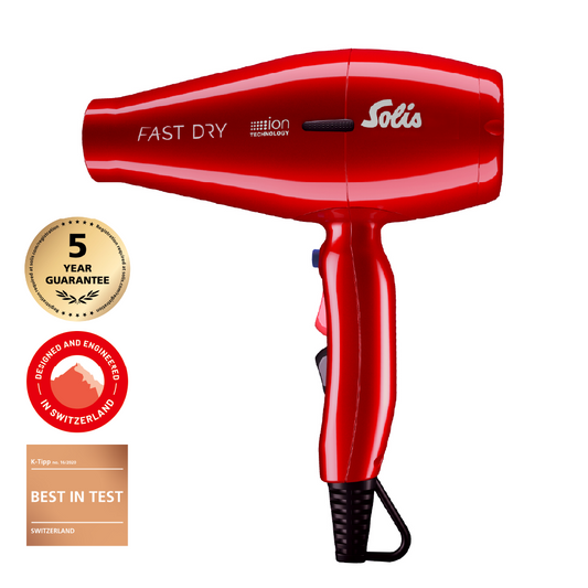 Solis Fast Dry Sèche-Cheveux Rouge