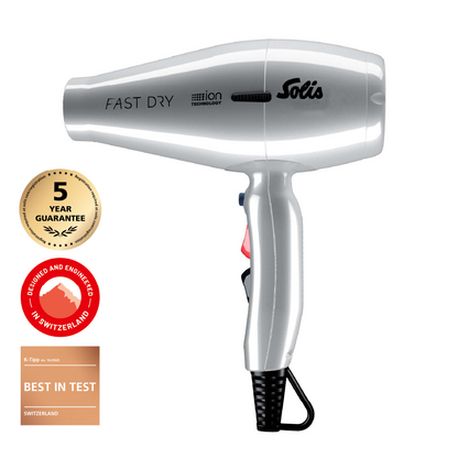 Solis Fast Dry 360° Ionic Zilver