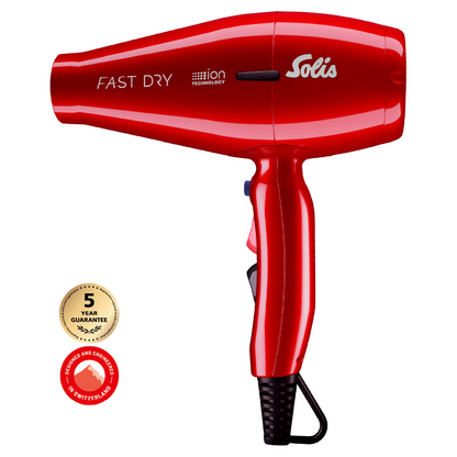 Solis Fast Dry 360° Ionic Rouge