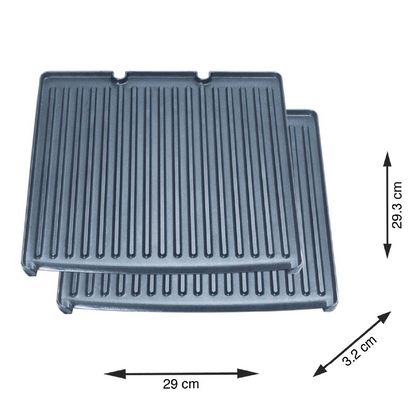 Solis Geribbelde platen set Grill & More (2 Stk.)
