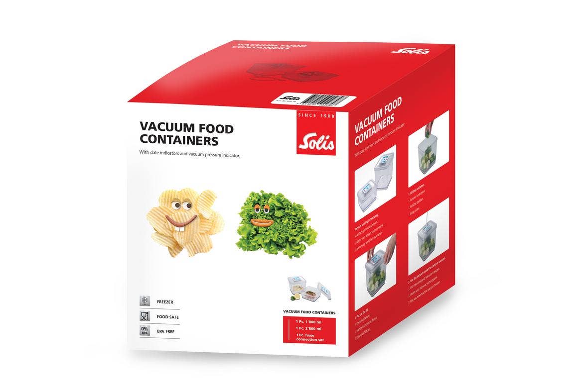 Récipients alimentaires sous vide Solis (2 pces)