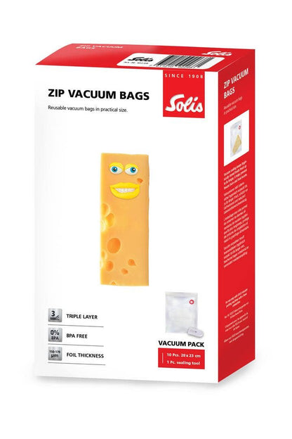 Sacs sous vide zip Solis - 20 x 23 cm (10 pces)
