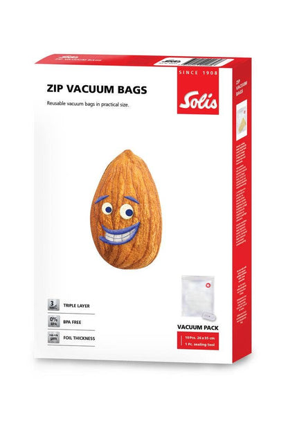 Solis ziplock-vacuümzakken - 26 x 35 cm (10 stuks)